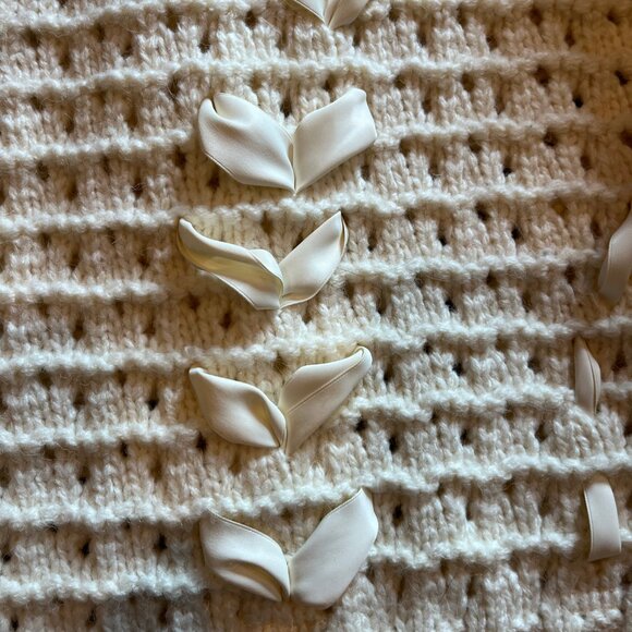 White Knit Sweater - Picture 3 of 5